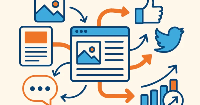 Digital marketing tools and resources illustration